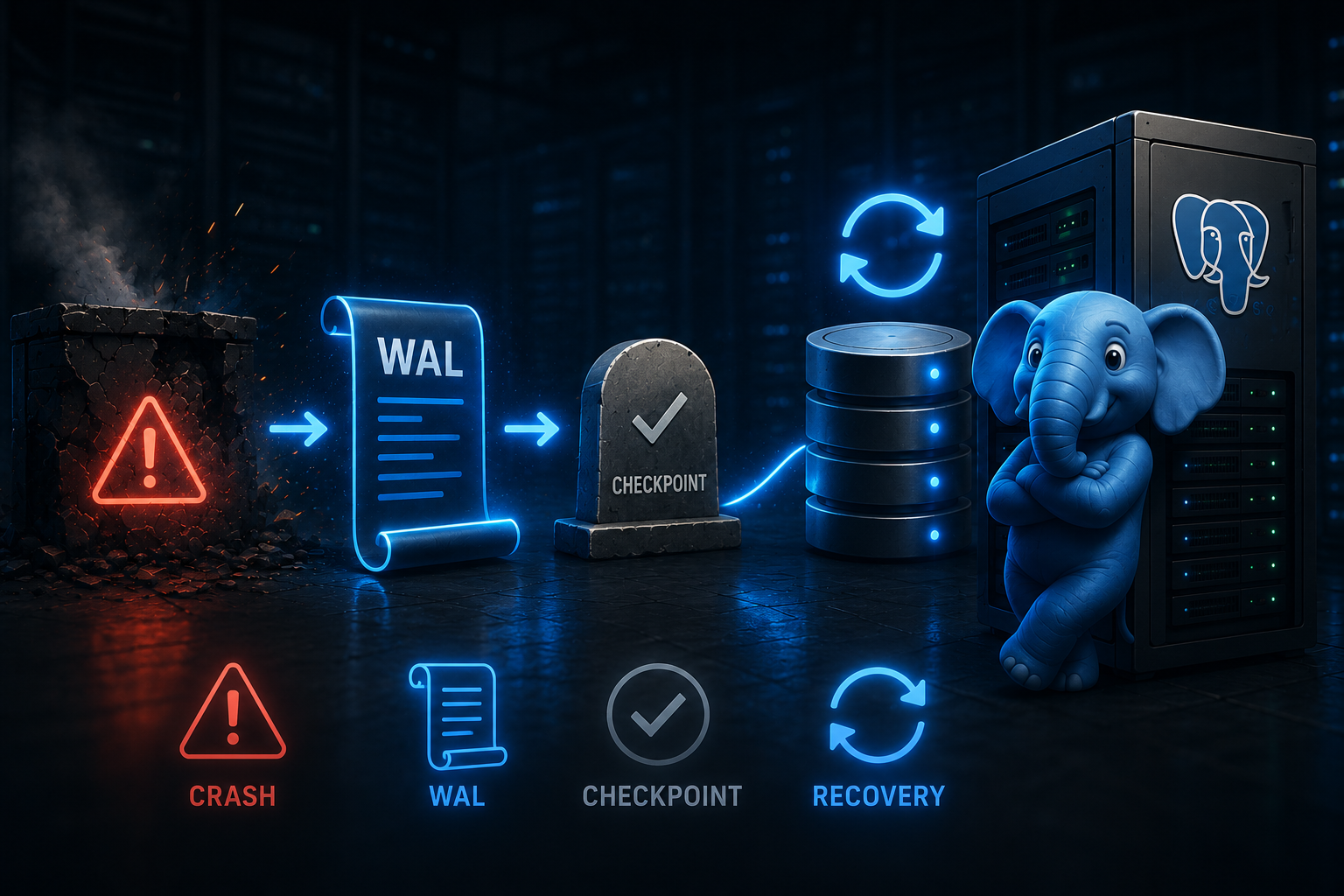 Что происходит когда PostgreSQL крашится