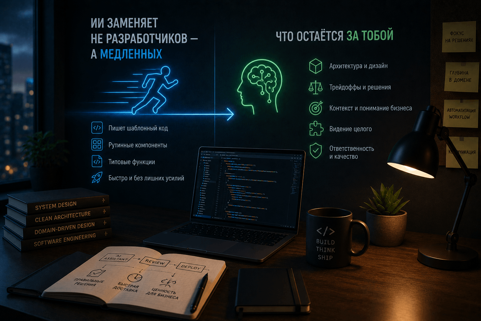 ИИ заменяет не разработчиков — а медленных
