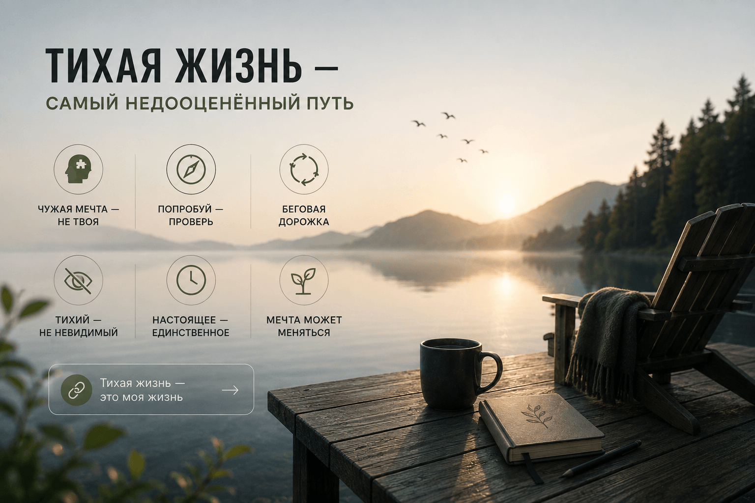 Тихая жизнь — самый недооценённый путь