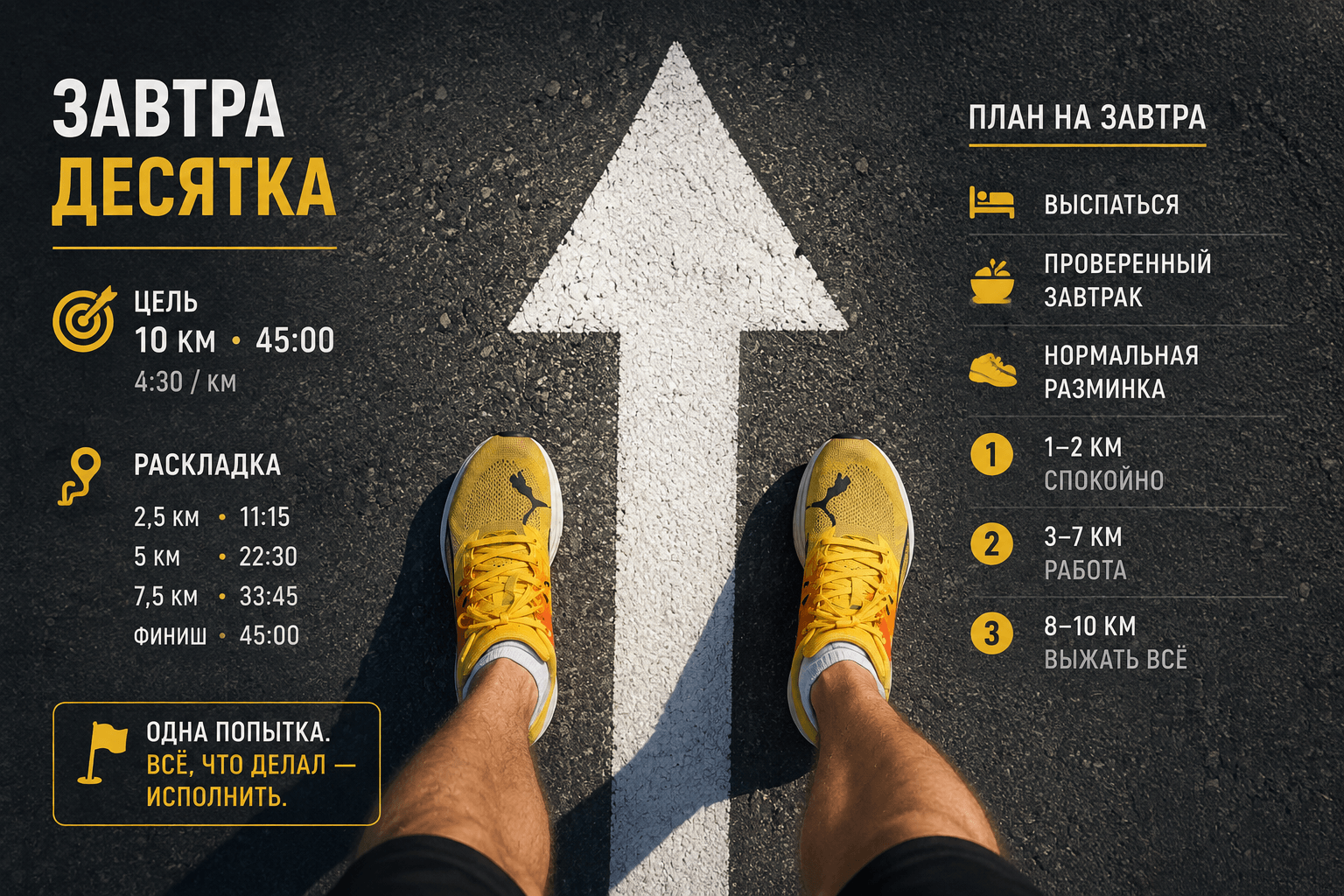 Завтра десятка. Тренировок больше не будет